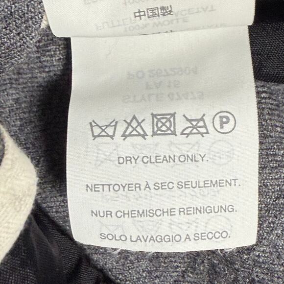 J.Crew Bowery Straight Fit Wool Dress Pants Gray 34x34 Flat Front - Picture 7 of 8